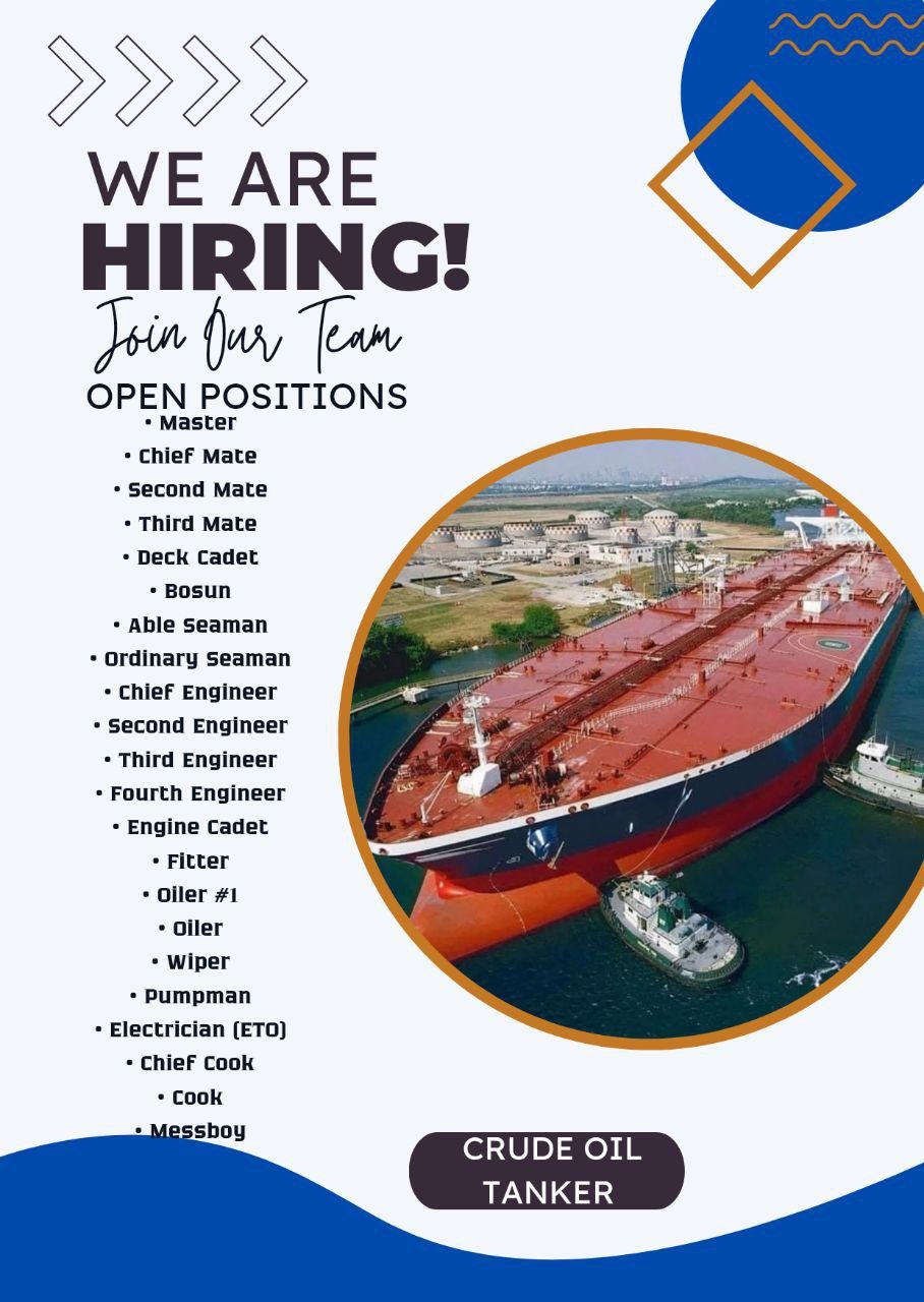 Applyan ng mga Seaman sa Pilipinas | WE ARE HIRING FULL CREW ON ...