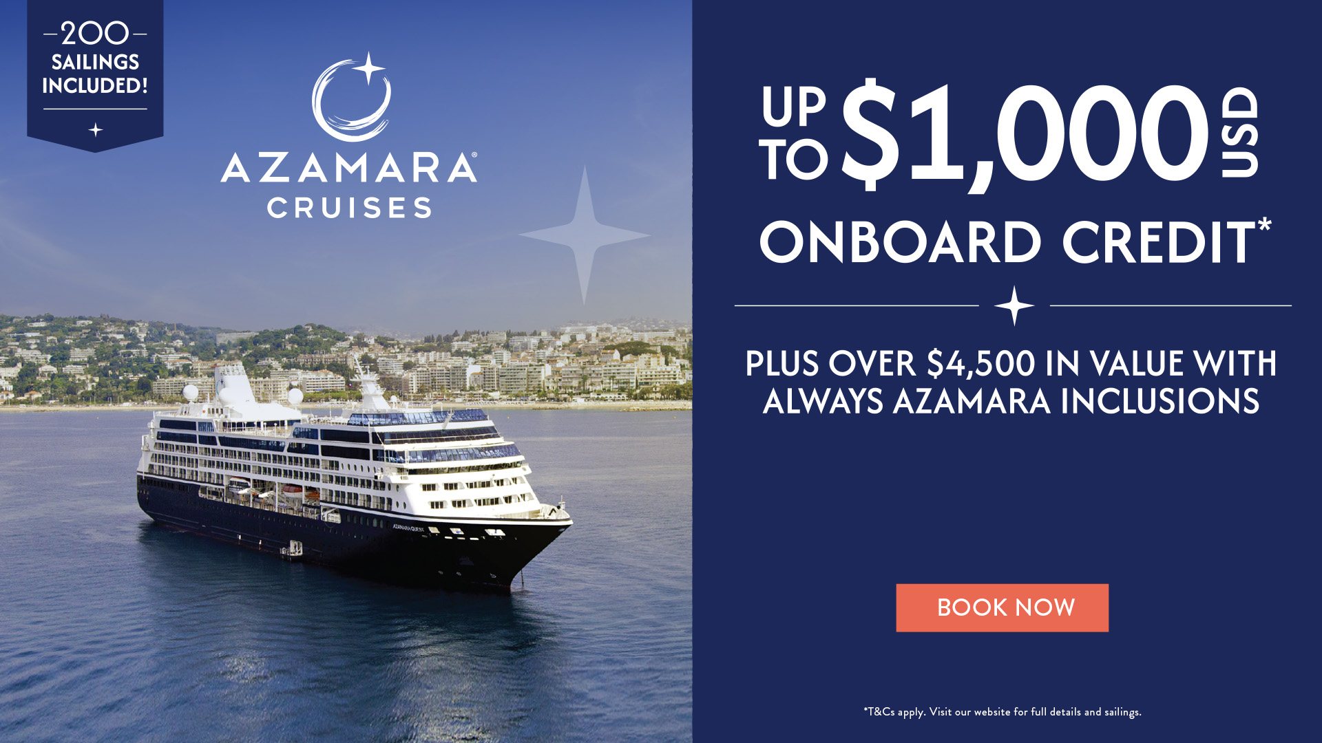 Azamara Travel Agents UK & Ireland