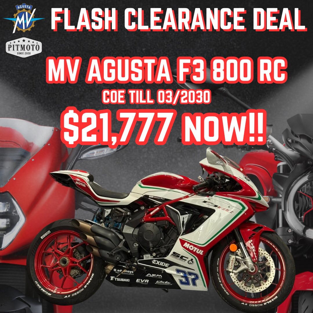 🔥🚨 FINAL CALL: MV AGUSTA CLEARANCE! ONLY 1 MONTH LEFT! 🚨🔥 THIS