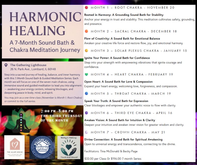 Harmonic Healing: A 7-Month Sound Bath & Chakra Meditation Journey
