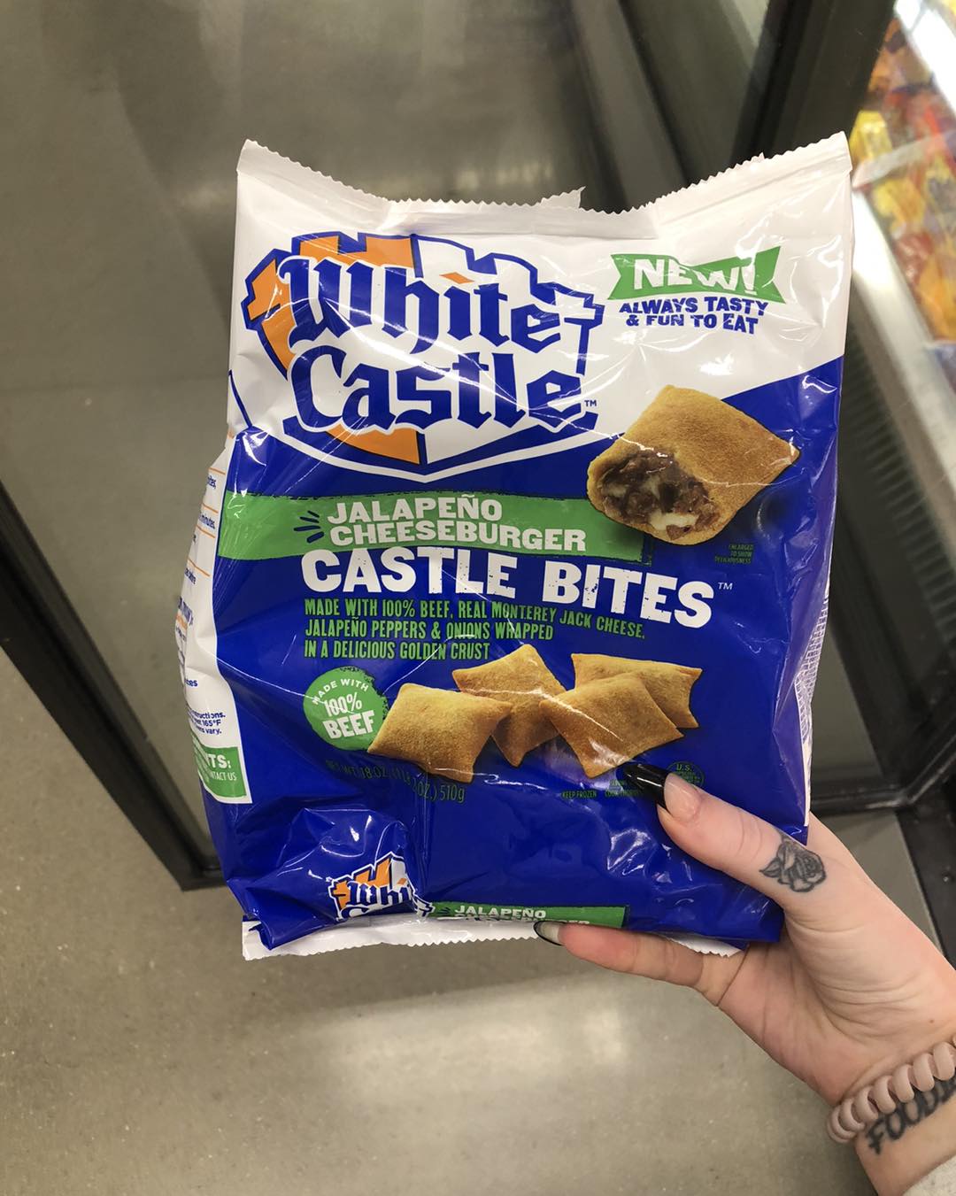 Junk foodie - White castle Jalapeño cheeseburger castle bites. 100% ...