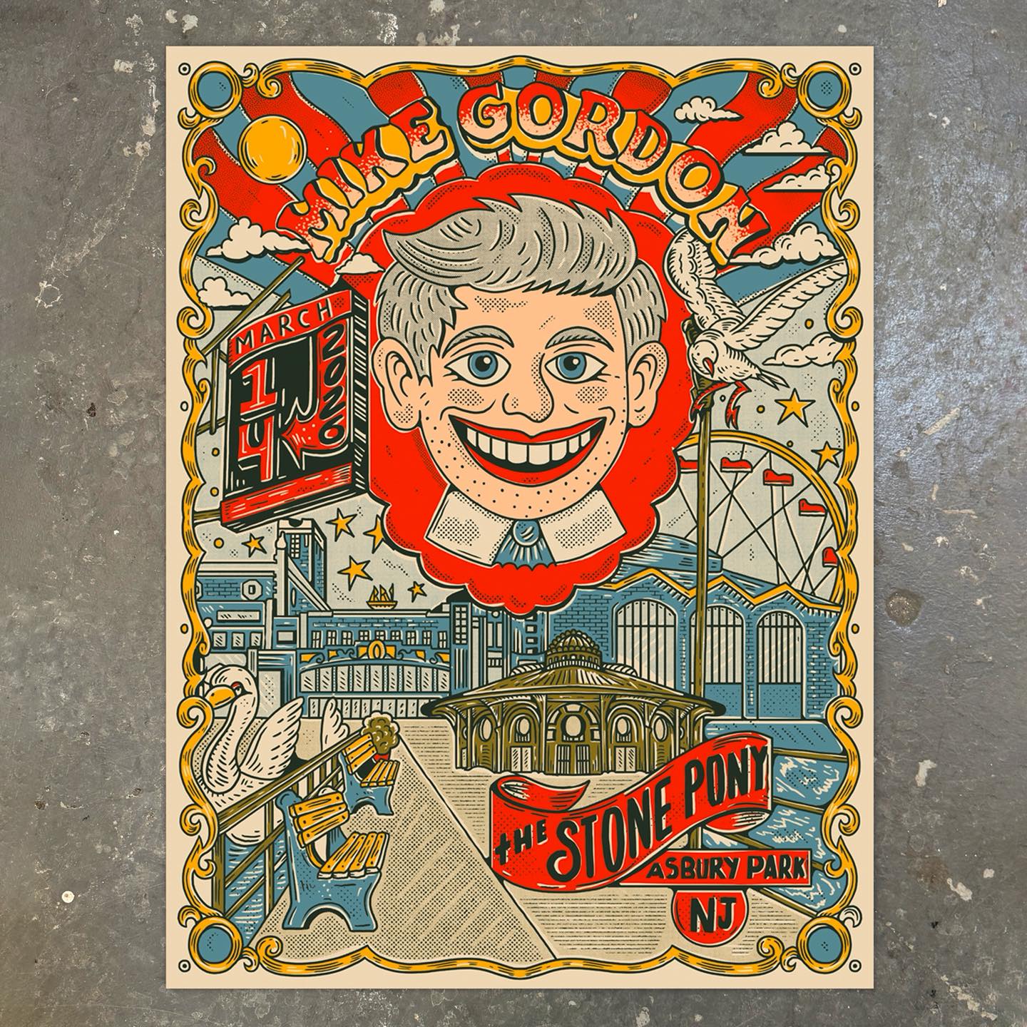 A fun, very Asbury inspired poster for tonight's show at The Stone