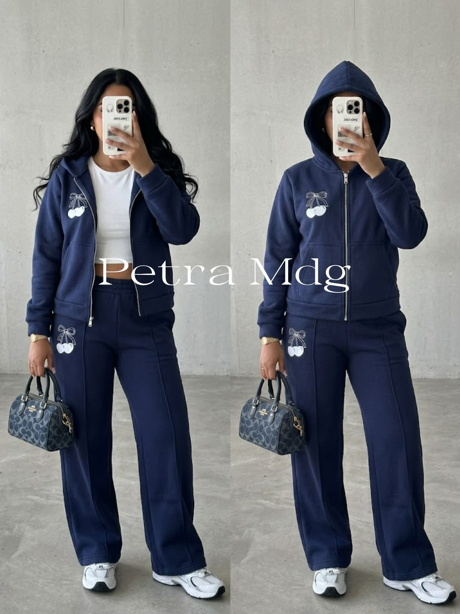 Survêtement Fille 2 Pièces Sweat à Capuche + Pantalon - Ensemble Sport Confortable Enfant