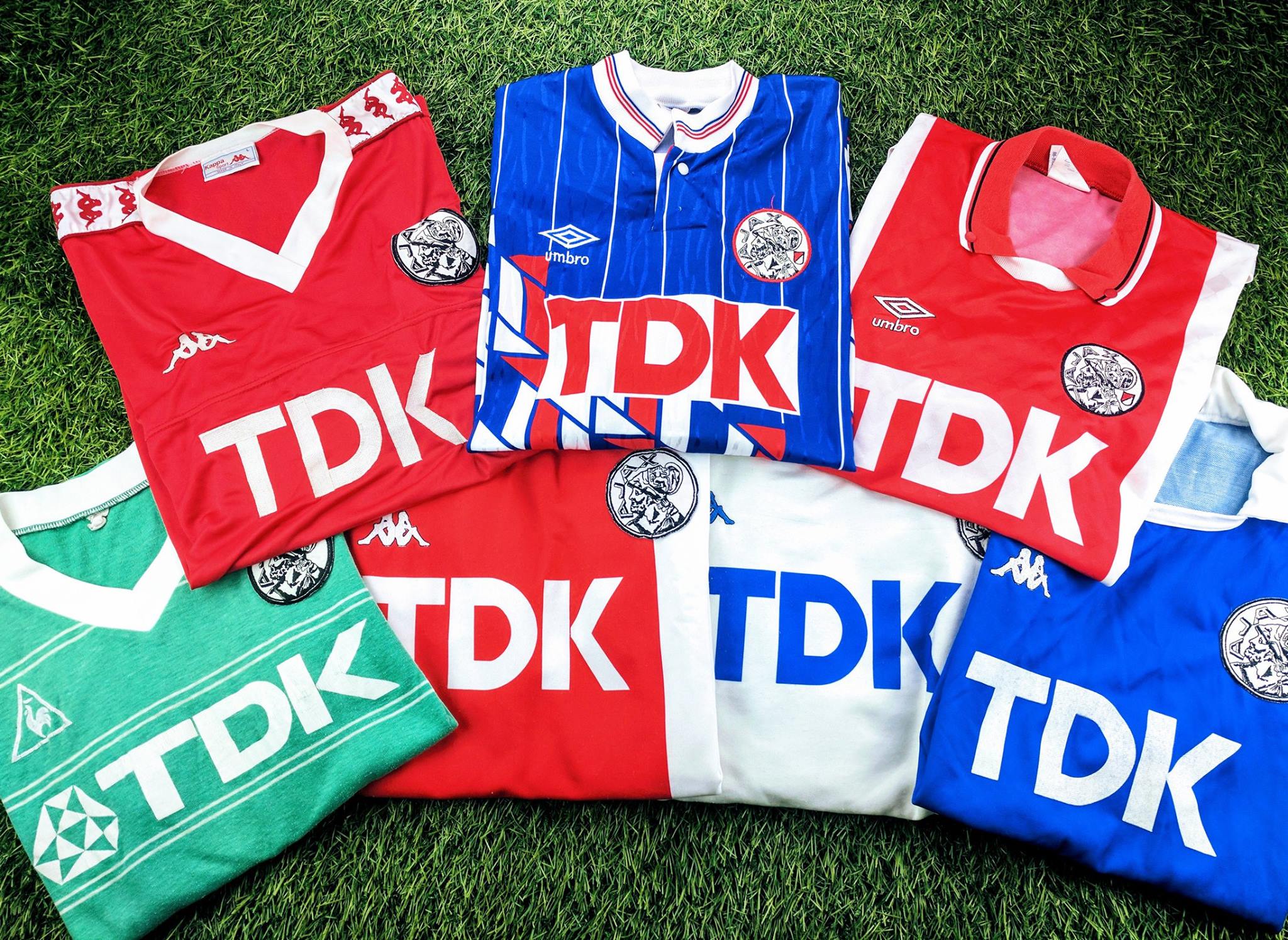 ユニフォーム TDKスポンサー レトロ Classic - Iconic Sponsors: Ajax with TDK 1982-91. More Ajax here