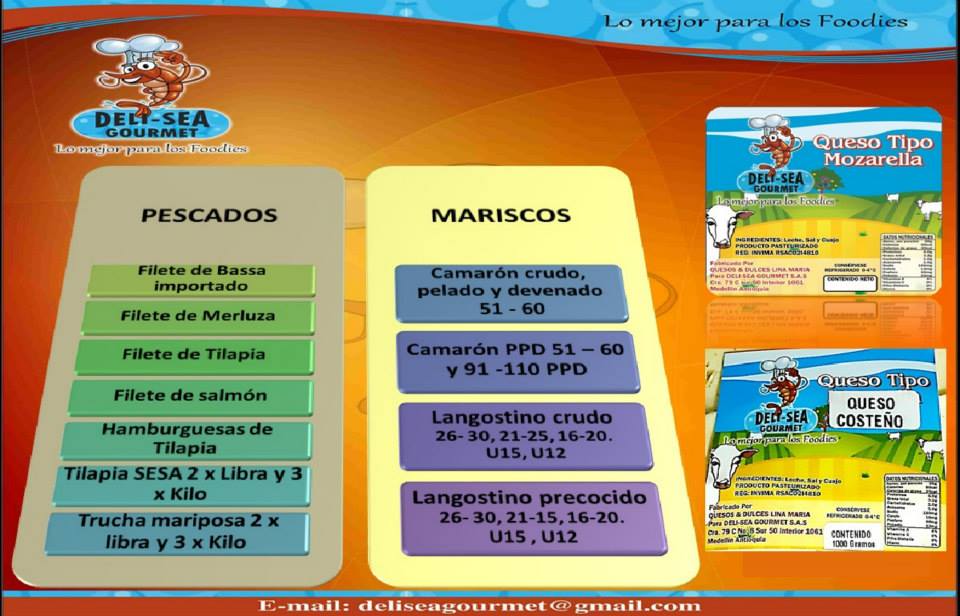Deli-Sea - Deli– Sea Gourmet S.A.S, tiene como Promesa de Valor ofrecer ...