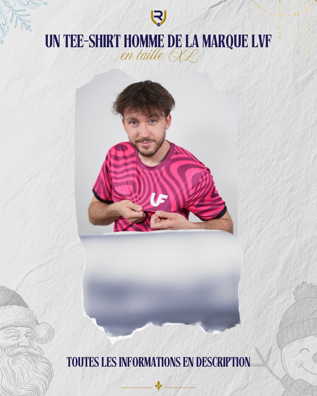 Fanion Reims Volley - En Tissu, Neuf, Club Français