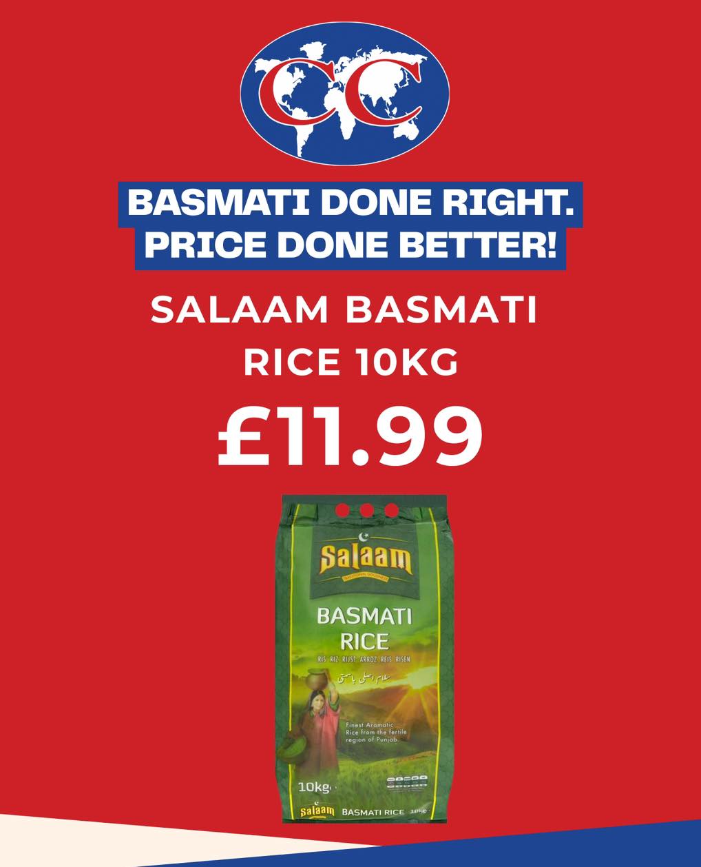 CC - 🔥 MEGA DEAL ALERT! 🔥 🌾 Salaam Basmati Rice 🌾 Premium aroma. Extra ...