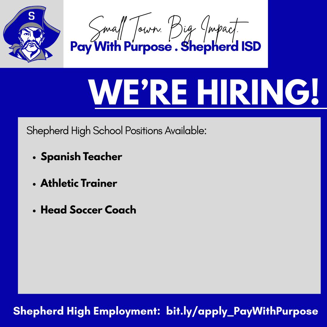 Shepherd - 📢 We’re Hiring at Shepherd High School! Shepherd High School ...