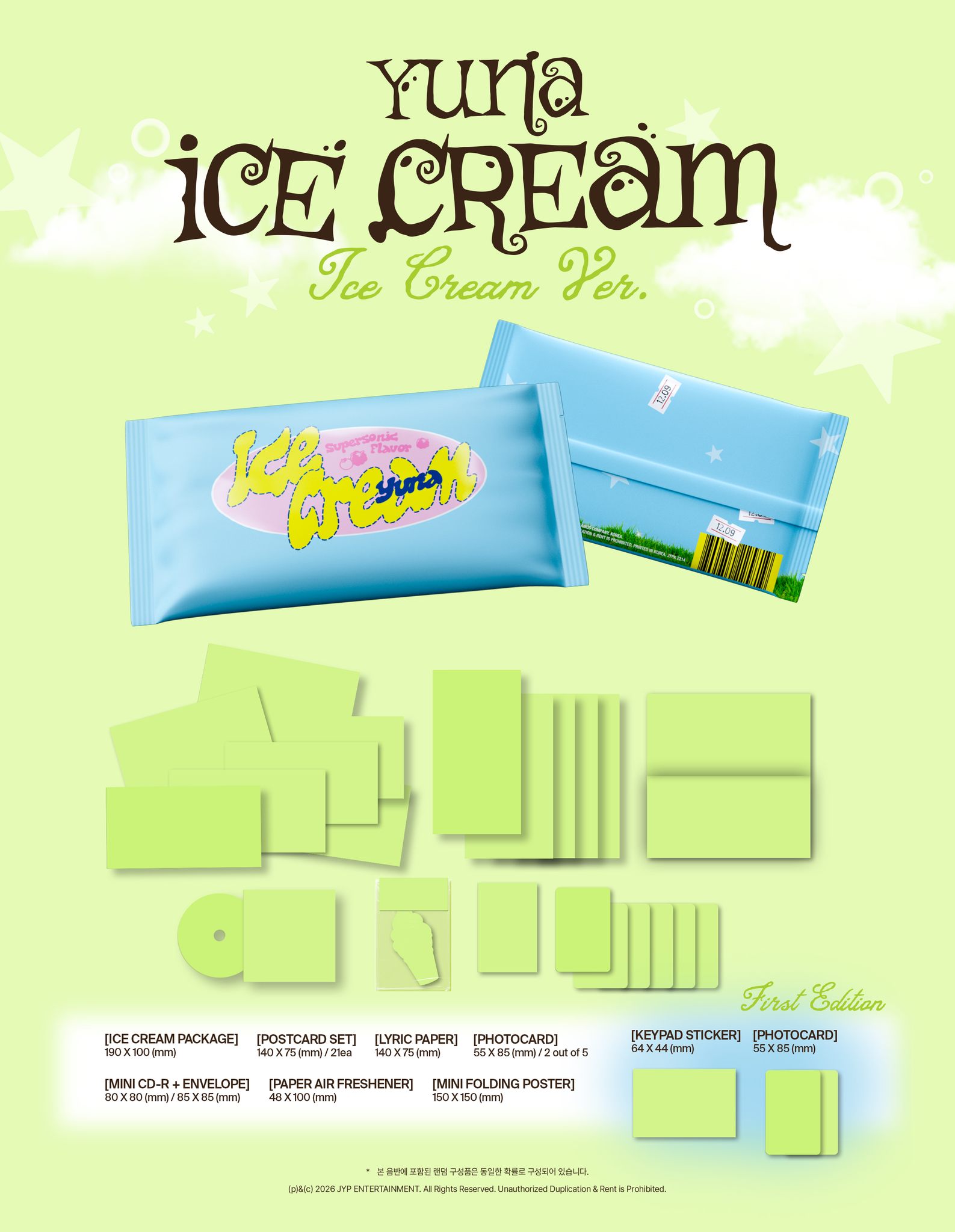 YUNA <Ice Cream> ALBUM PREVIEW ICE CREAM VER. 📌 Release 2026.03