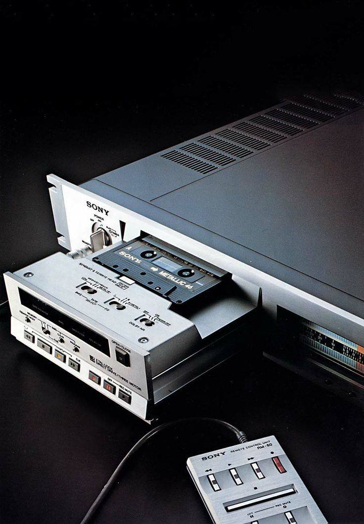 Sony TC-K88B sliding cassette deck circa 1978