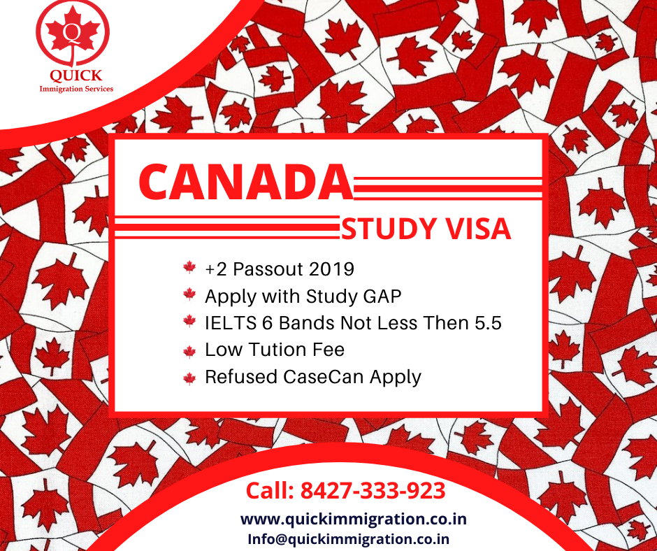 Quick Immigration Services Study In Canada First Visa Approval Without Biometric Gap Acceptable Flexible Intakes Pay All Fee After Visa Get Complete Guidance On Www Quickimmigration Co In Mail Info Quickimmigration Co In Helpline No