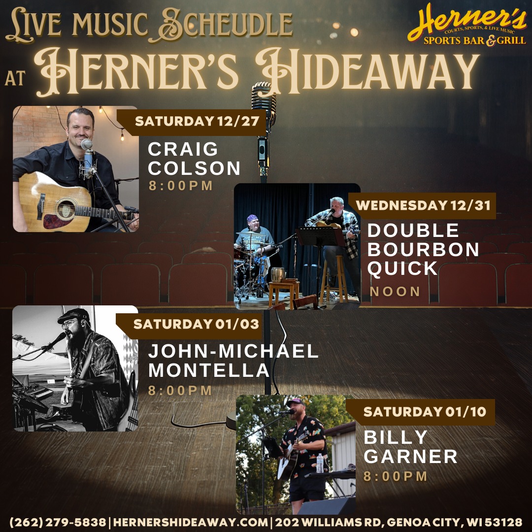 Herner's - 🎶🎤Take a look at our awesome live music lineup here at ...