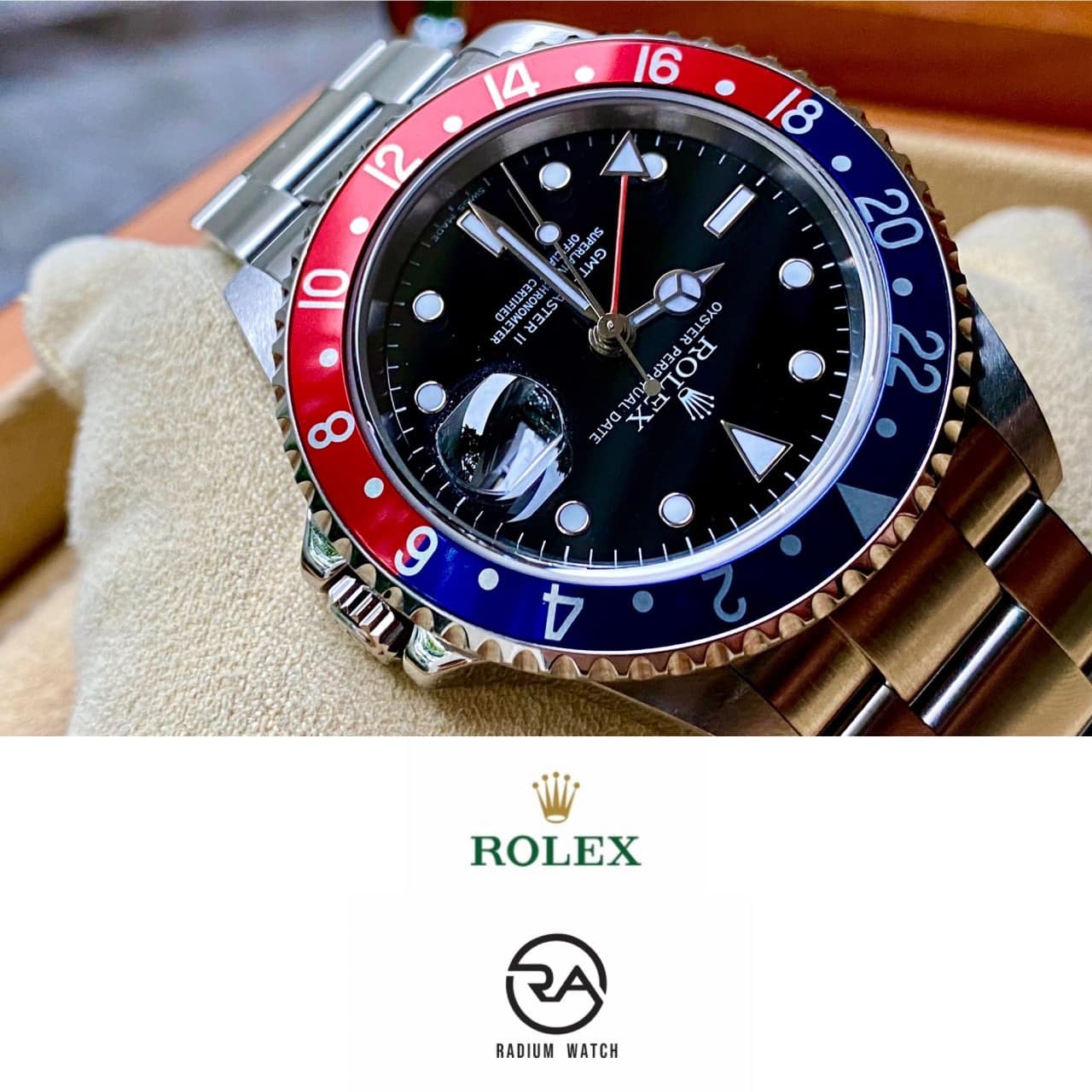 Rolex GMT Master II Pepsi... - นาฬิกามือสอง ของแท้ by Radium | Facebook