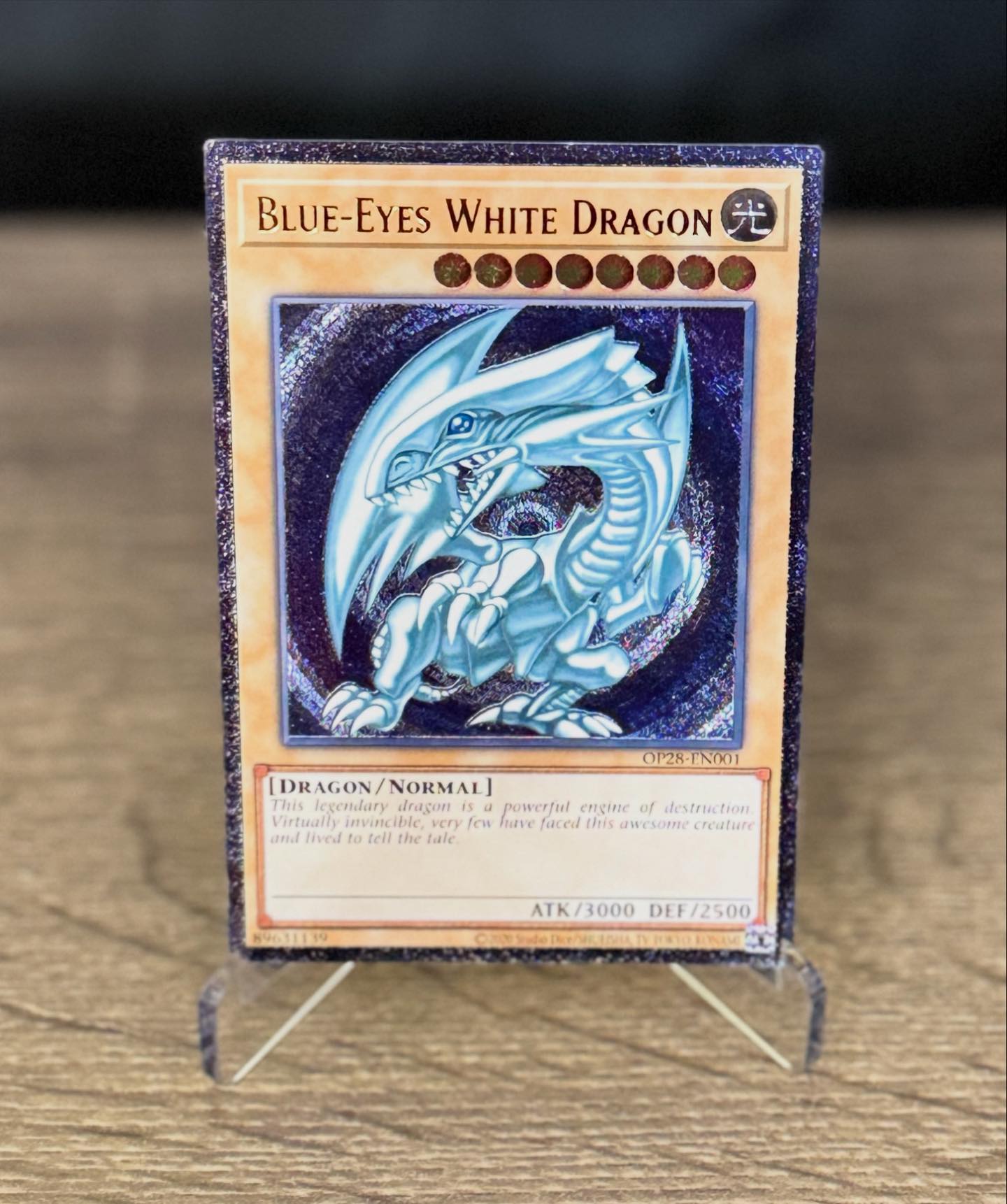 Blue-Eyes White Dragon - OTS 28 - ULTIMATE RARE The new OTS just  display picture 1