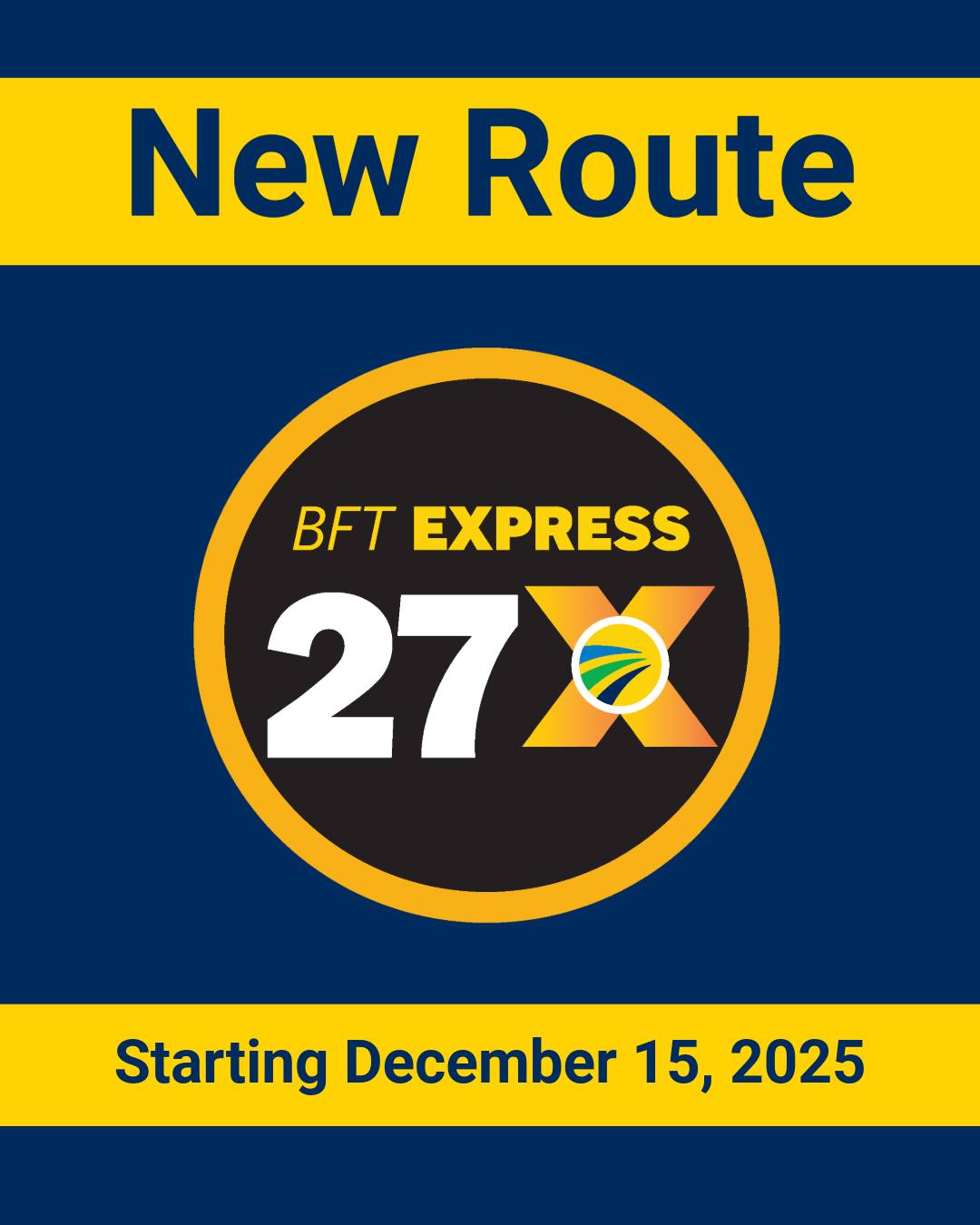 NEW ROUTE! Express Route 27x rolls... - Ben Franklin Transit | Facebook