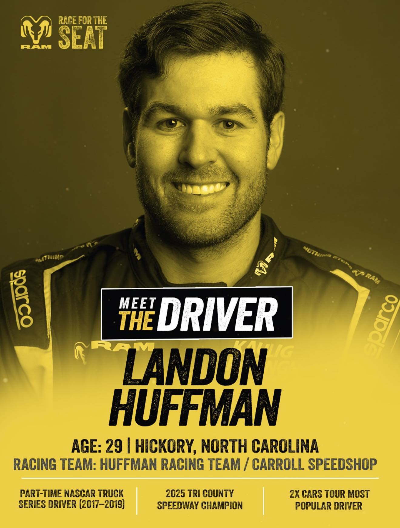 Landon - TUNE IN!🤘🏻 12PM ET on FOX! RAM: Race for the Seat Season 1 ...