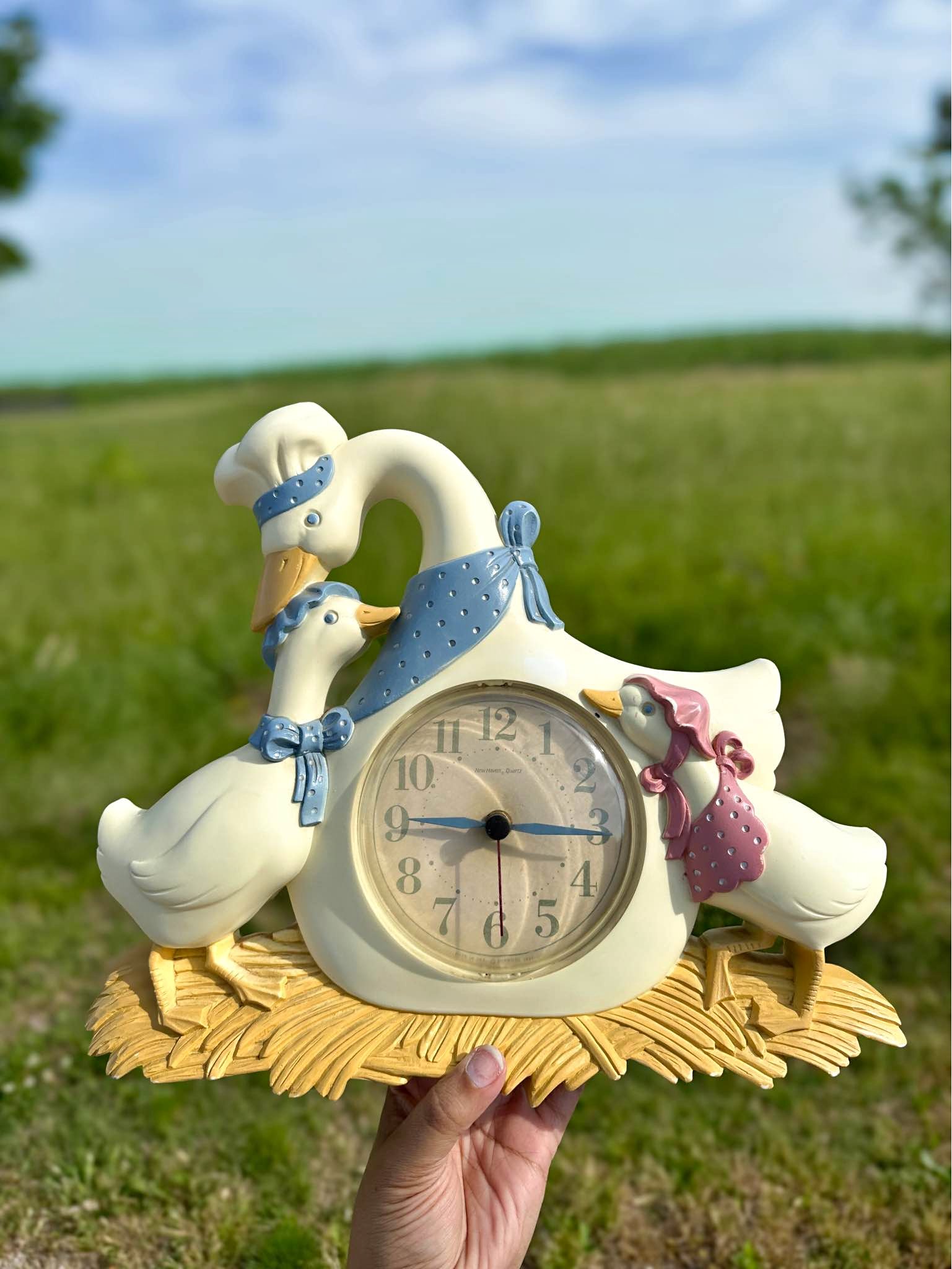 Vintage 1980s Goose Clock - Desk, Mantel & Shelf Clocks - Bolivar ...