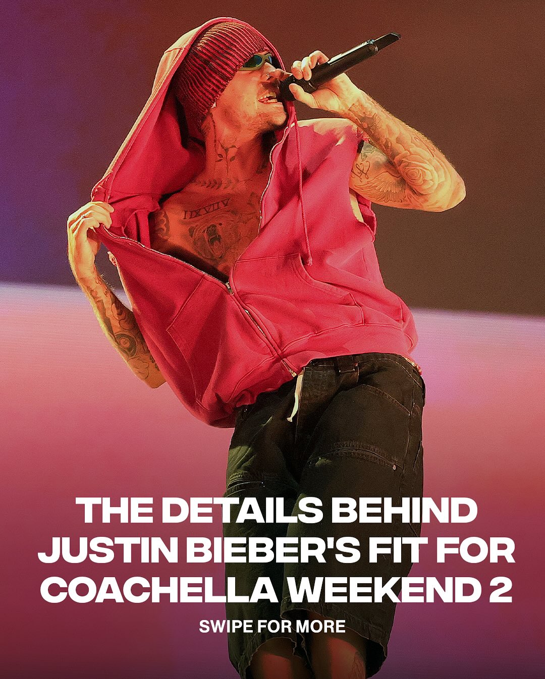 JB was really in uniform for Coachella weekend 2! He wore @skylrk