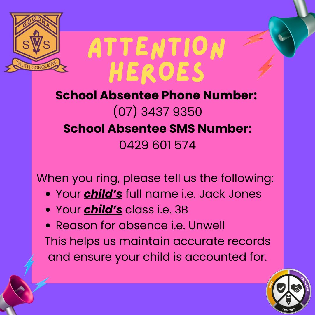 Please be reminded of the school... - Goodna State School | Facebook