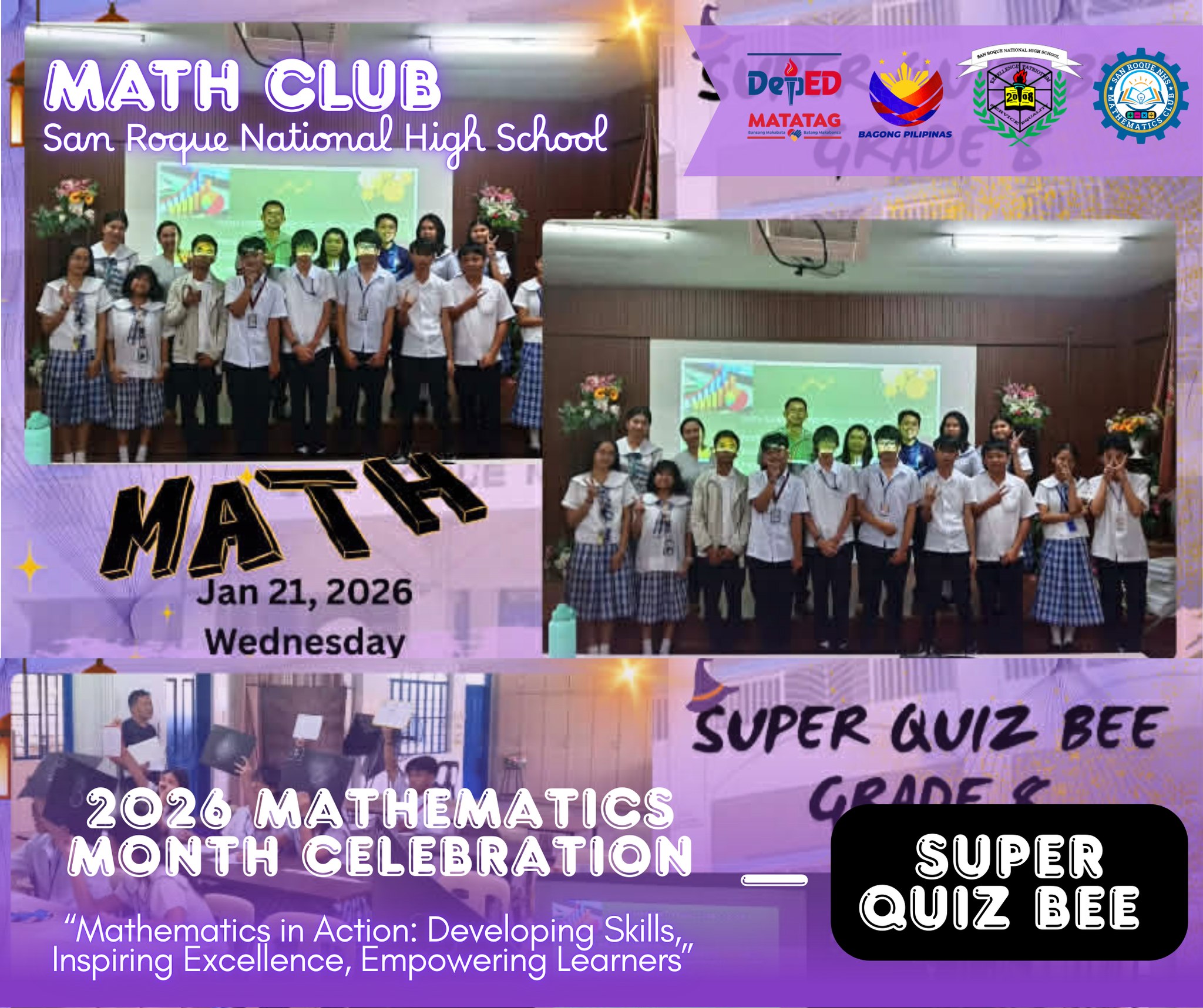 📚 GRADE 7 MATH SUPER QUIZ BEE | 2026... - MATH TIME - SRNHS | Facebook