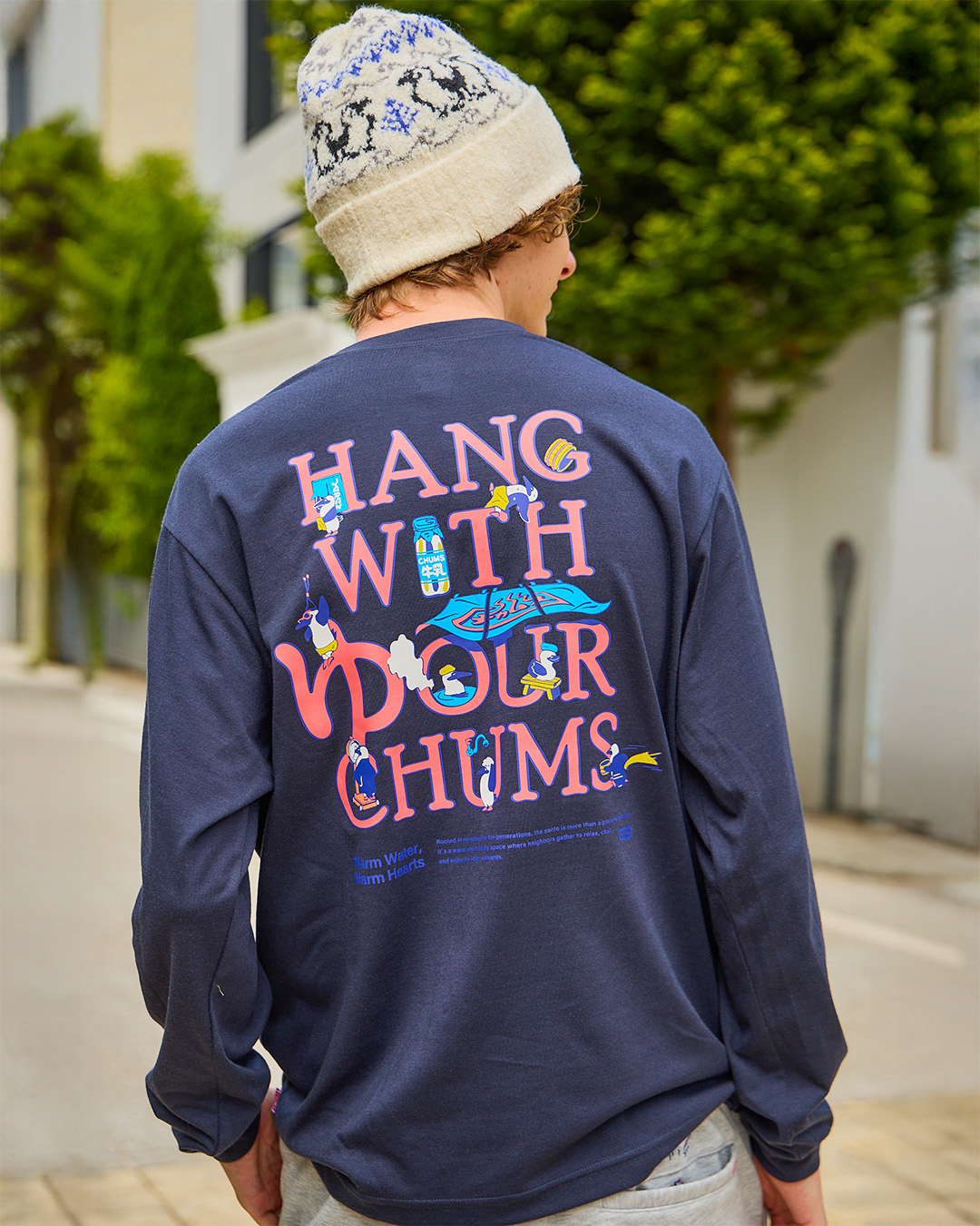 チャムス　2025年限定ラグ 受注生産限定】CHUMS CAMP 2025限定！ブービーバードロゴを大きく