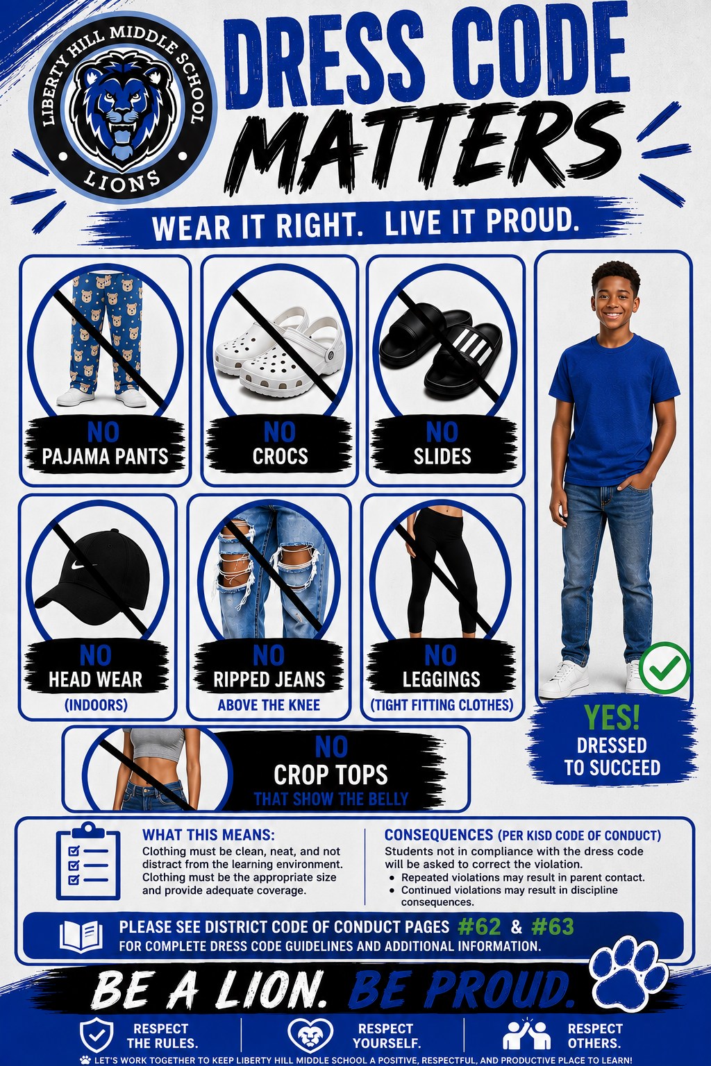 How do Lions balance tradition and adaptation in dress codes?