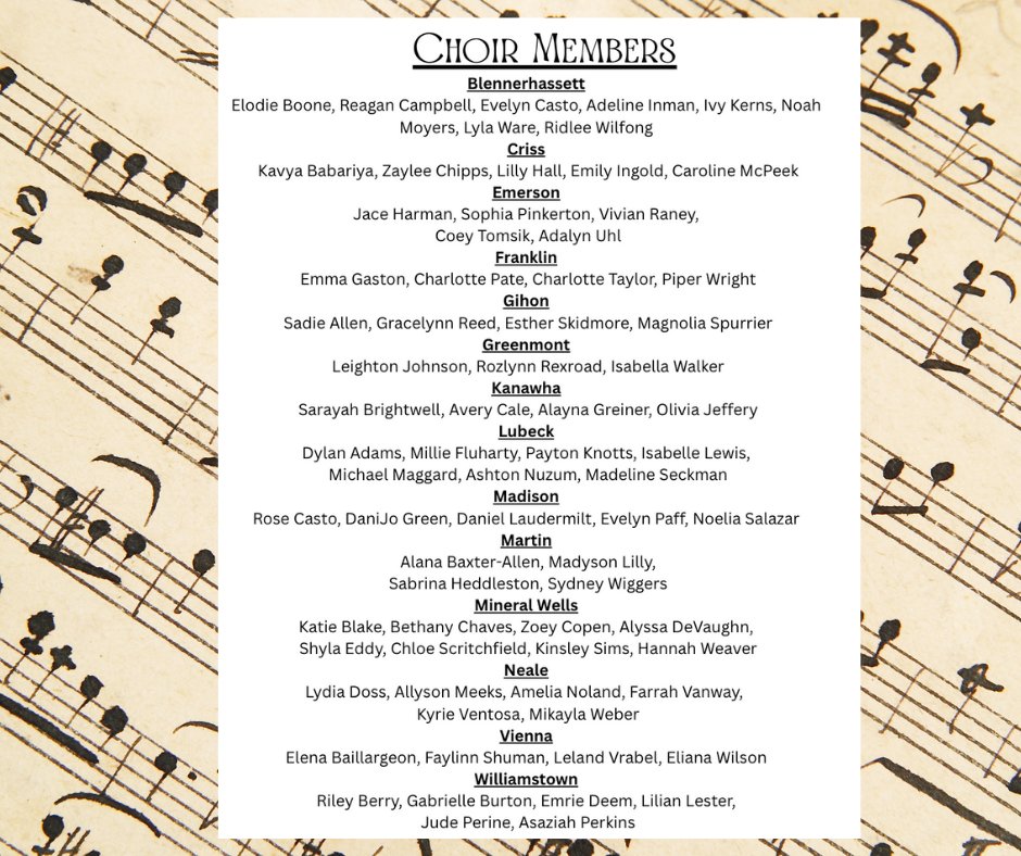 🎶 Wood County Elementary Honor Choir... - Wood County Schools | Facebook