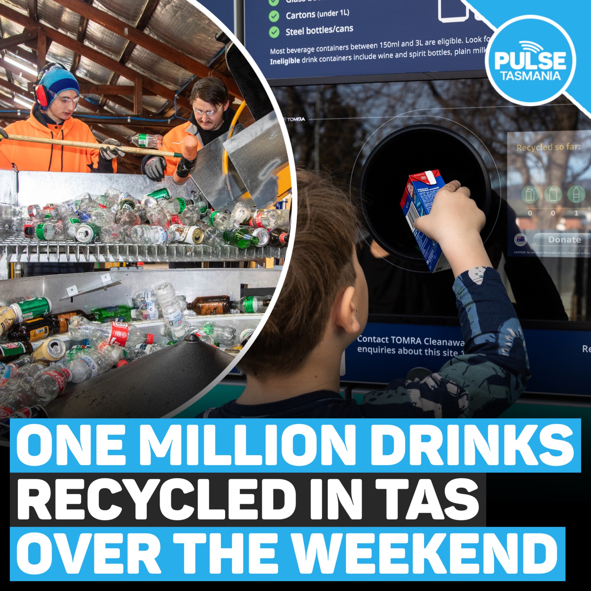 Pulse Tasmania - More than one million drink containers... | Facebook