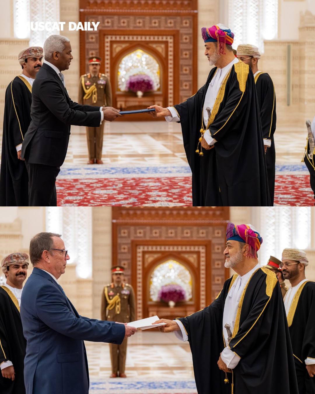 Muscat - His Majesty Sultan Haitham bin Tarik presided over a formal ...