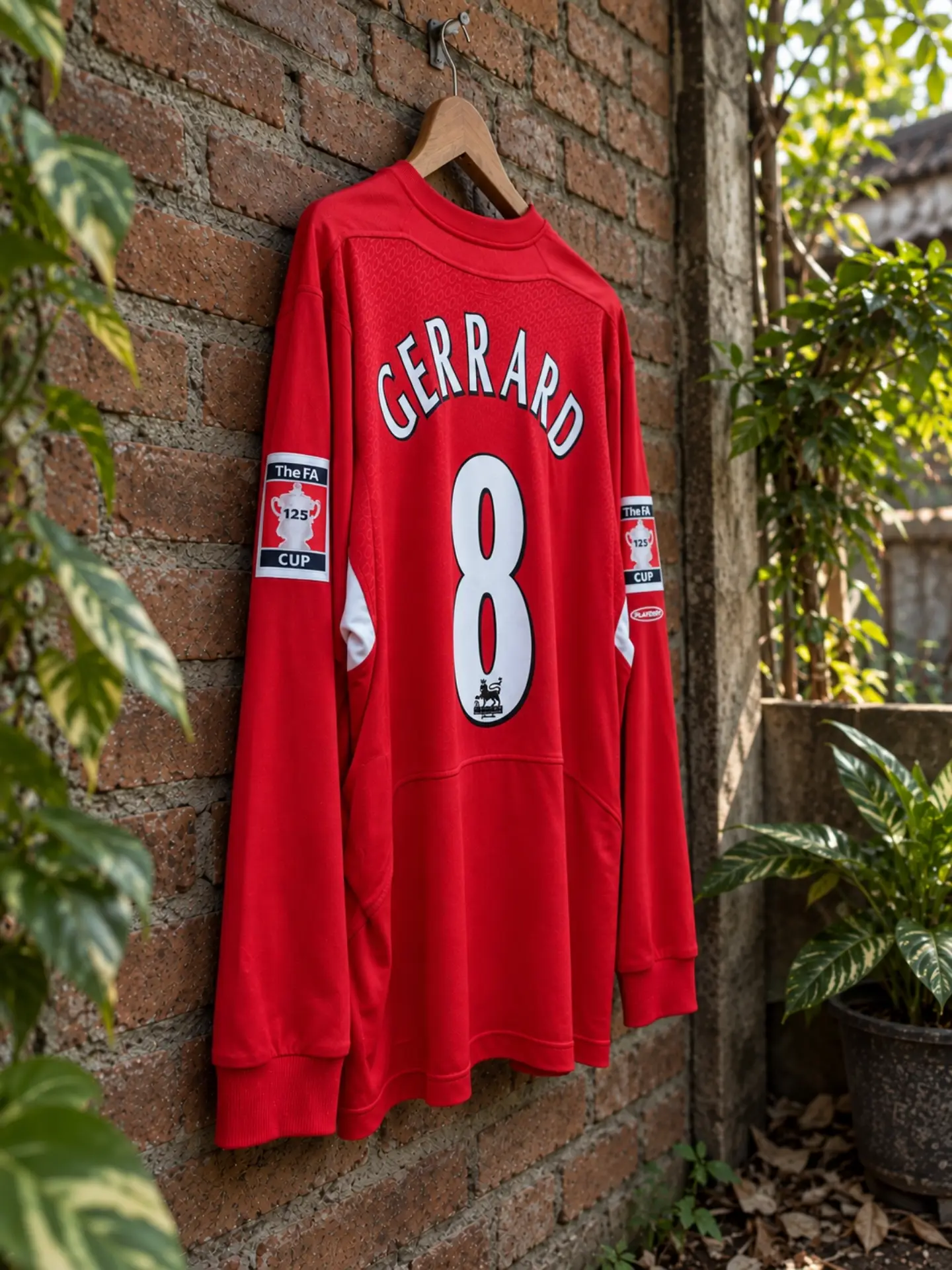 Liverpool FC Home Long Sleeves 2004-2006 FA Cup Final - Cardiff