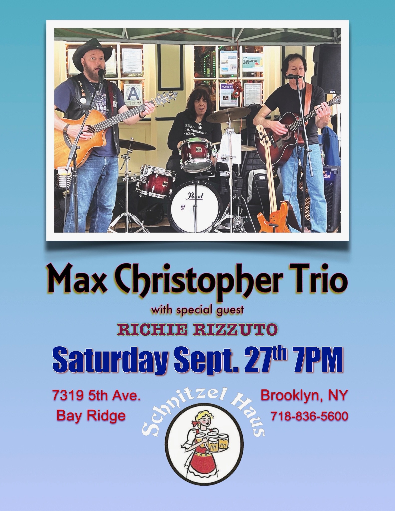 The Max Christopher Trio/ with Special Guest Richie Rizzuto