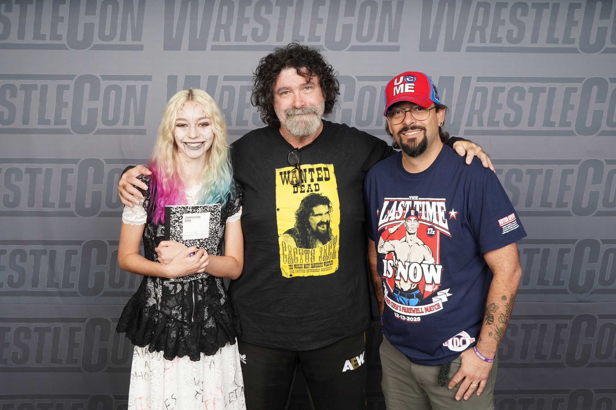 Photo op with hardcore legend Mick Foley at WrestlingCon.