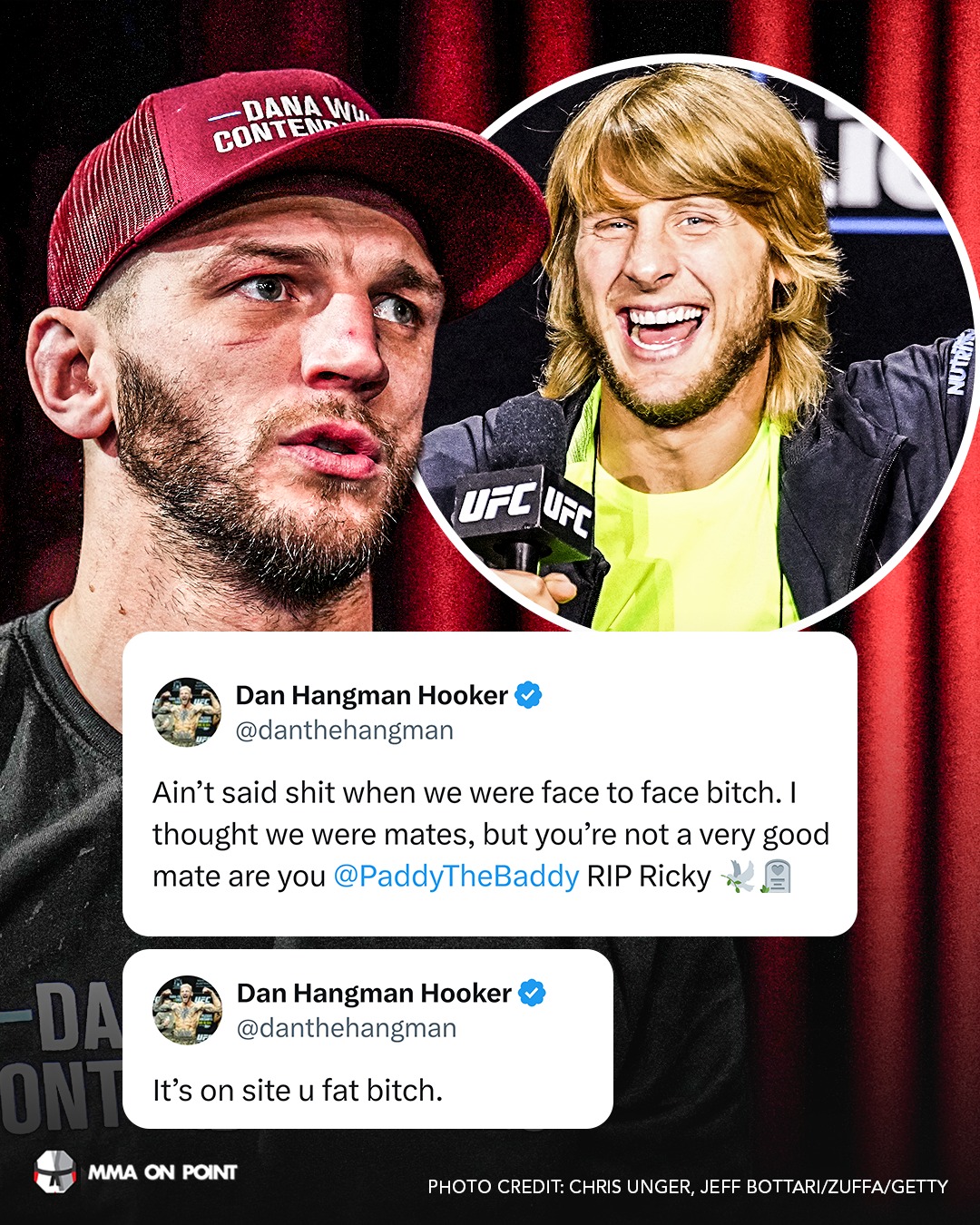 MMA On Point - Dan Hooker reacts to Paddy Pimblett saying:... | Facebook