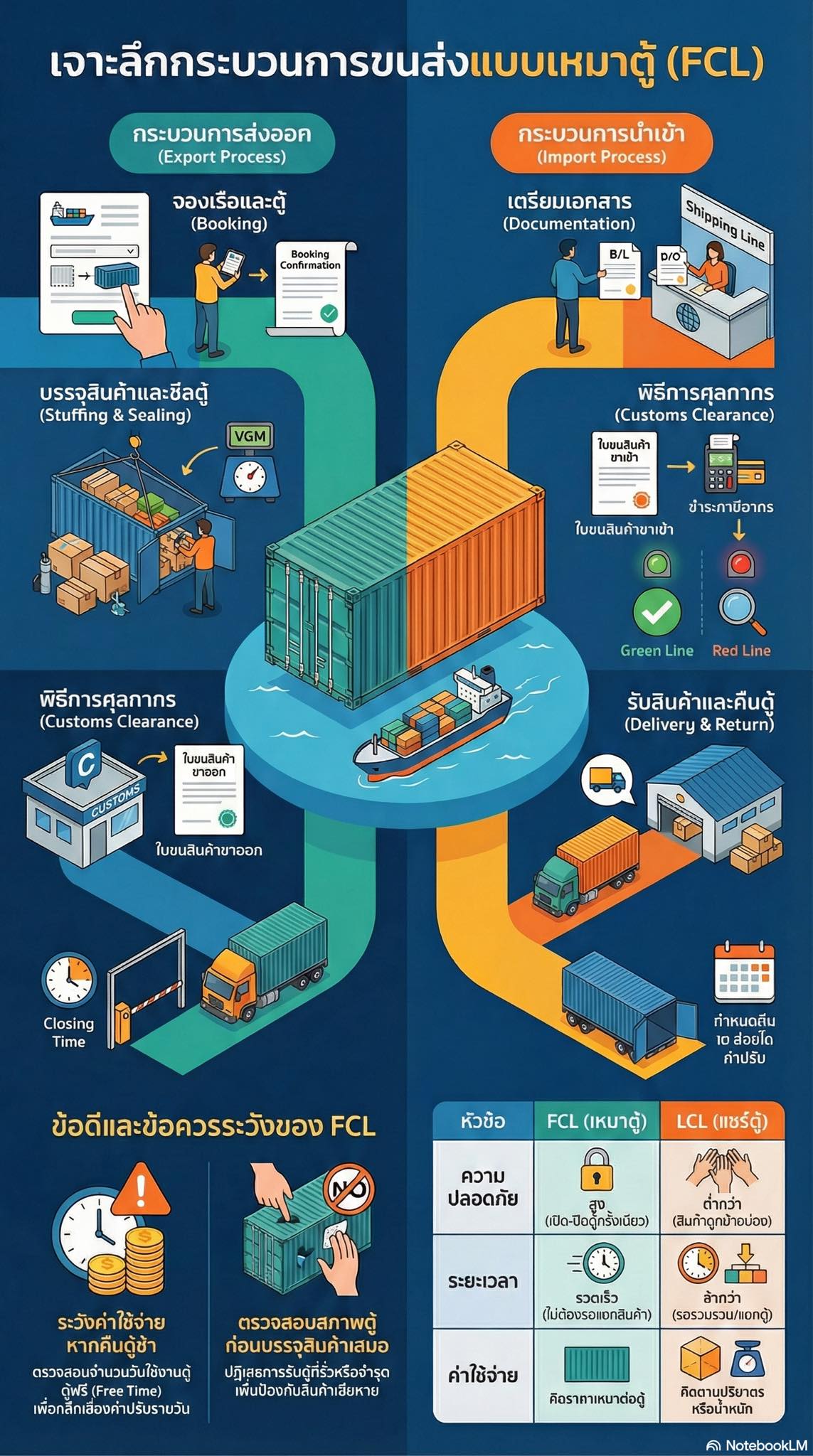 🚢 เจาะลึก FCL: เหมาตู้คอนเทนเนอร์ จบครบในโพสต์เดียว 📦 ใครกำลังวางแผน ...