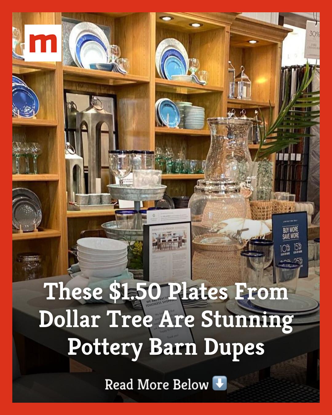 Mashed - The $1.50 blue porcelain plates from Dollar Tree... | Facebook