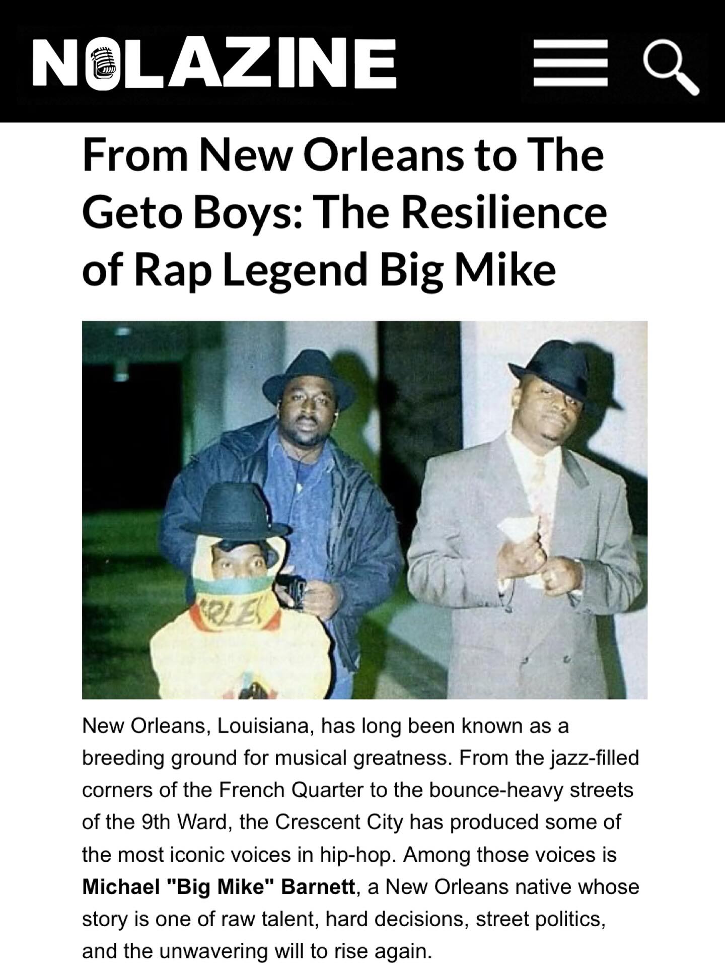This week's southern classic comes from Louisiana native Big Mike