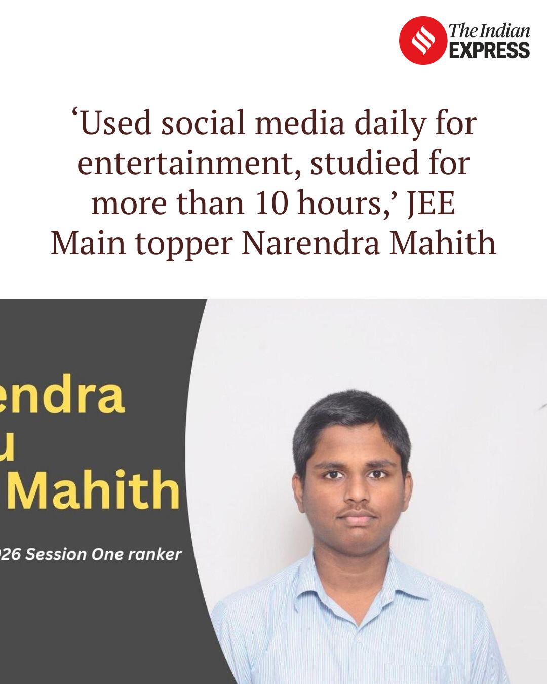 Indian Express - ‘Used social media daily for... | Facebook