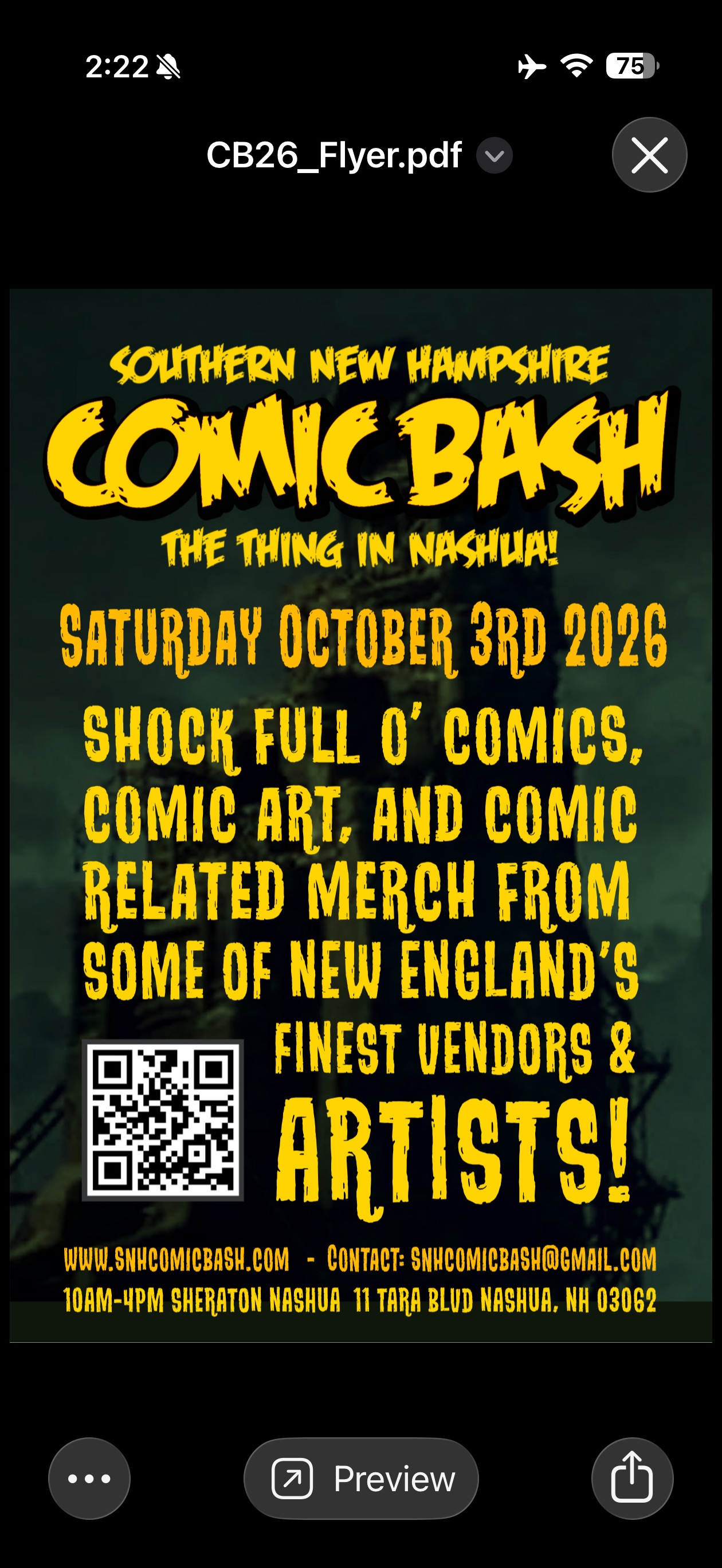 SNH Comic Bash | Nashua NH