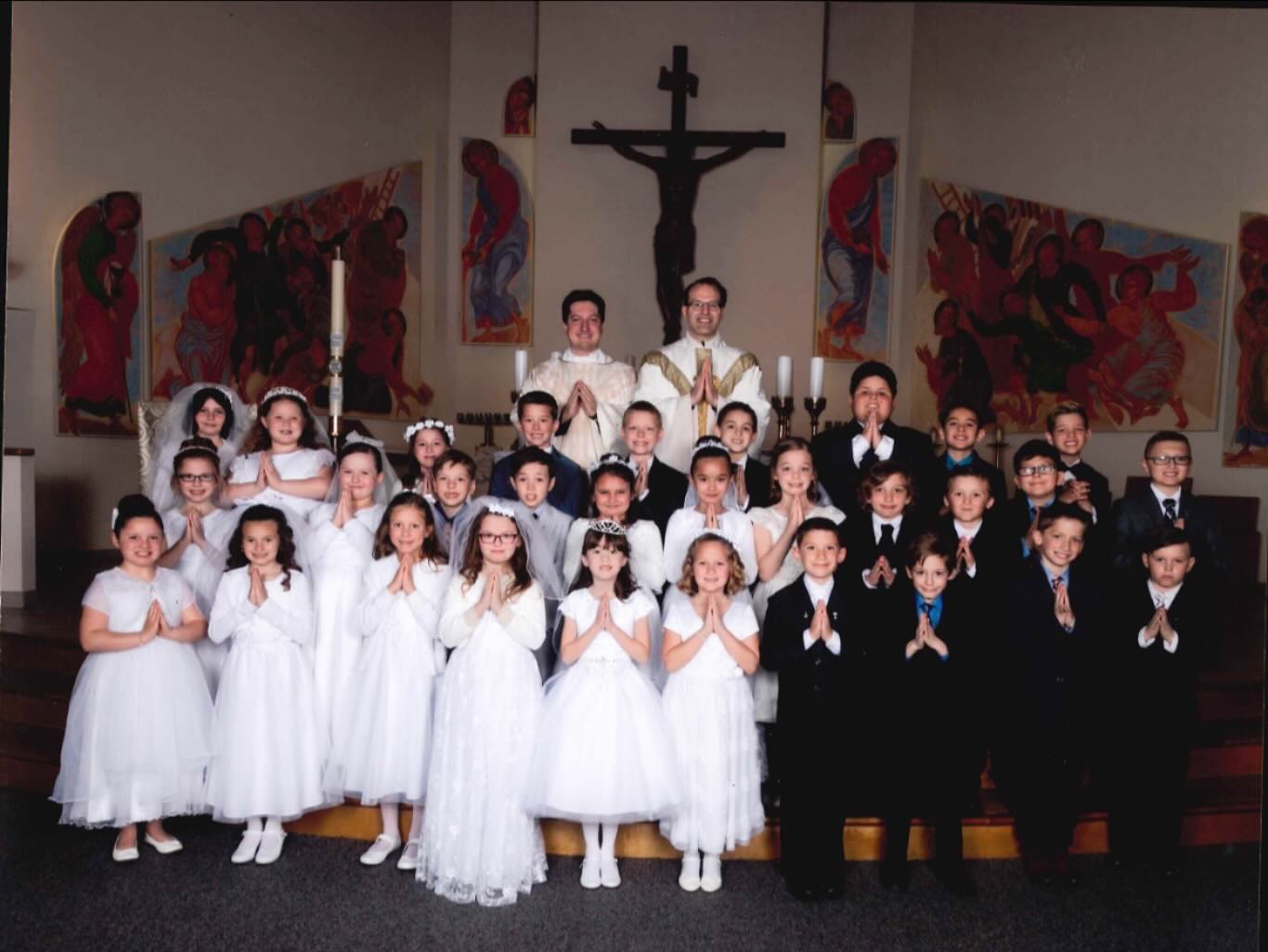 St. - Throwback to several of our 8th graders' First Holy Communion Day ...