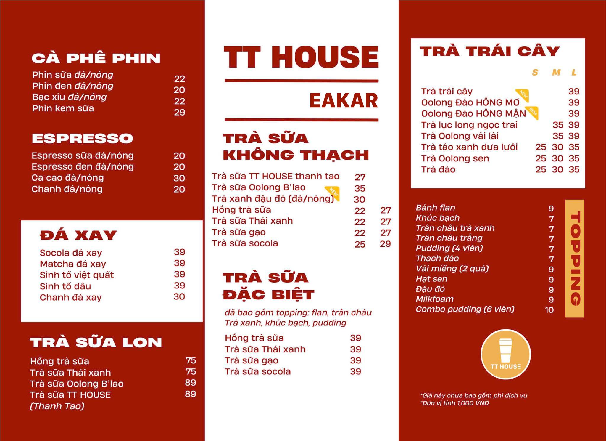 TT HOUSE - 📖 MENU TT HOUSE – SẴN SÀNG CHỜ BẠN KHÁM PHÁ! ... | Facebook