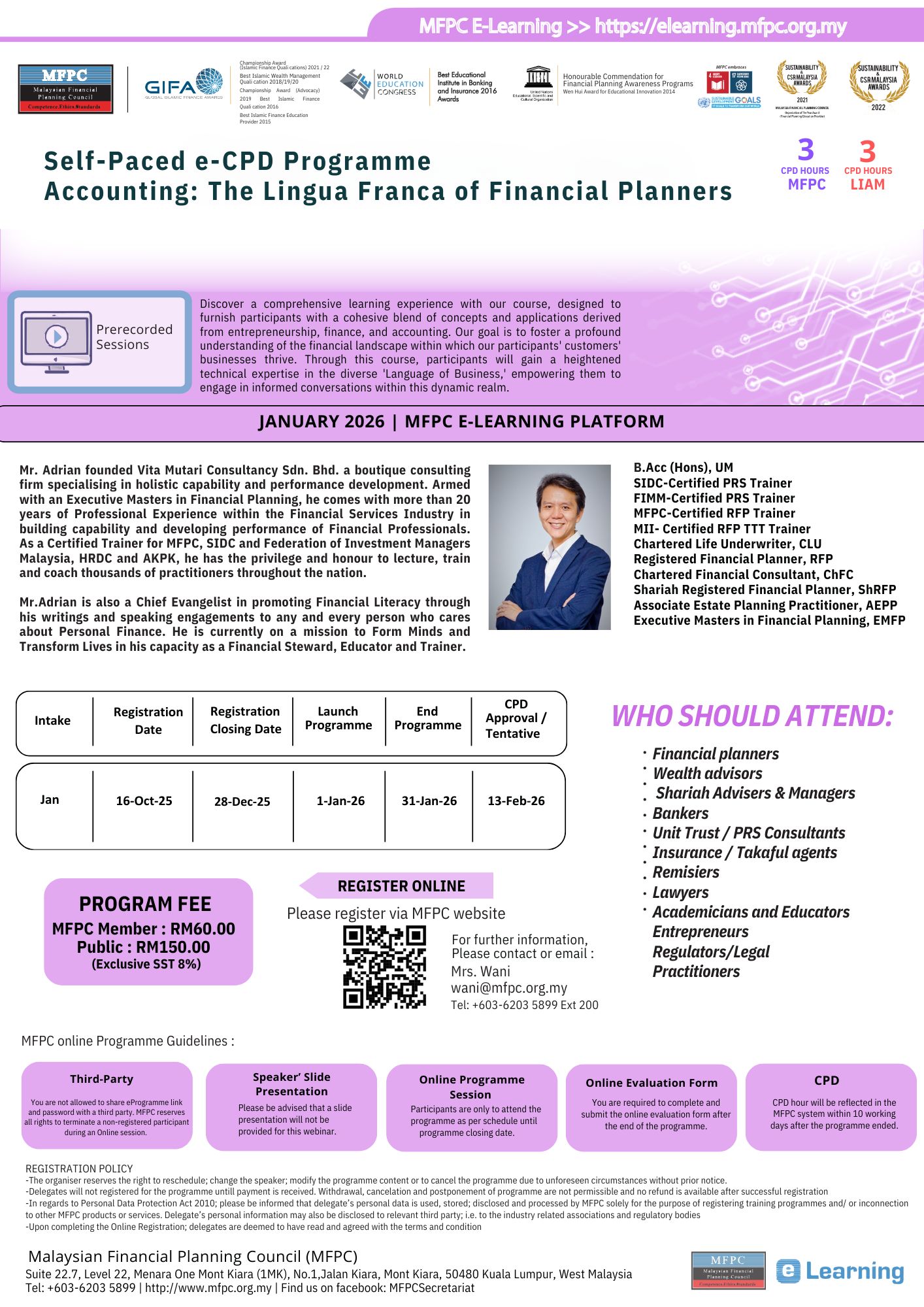 Malaysian Financial Planning Council (MFPC) | Kuala Lumpur