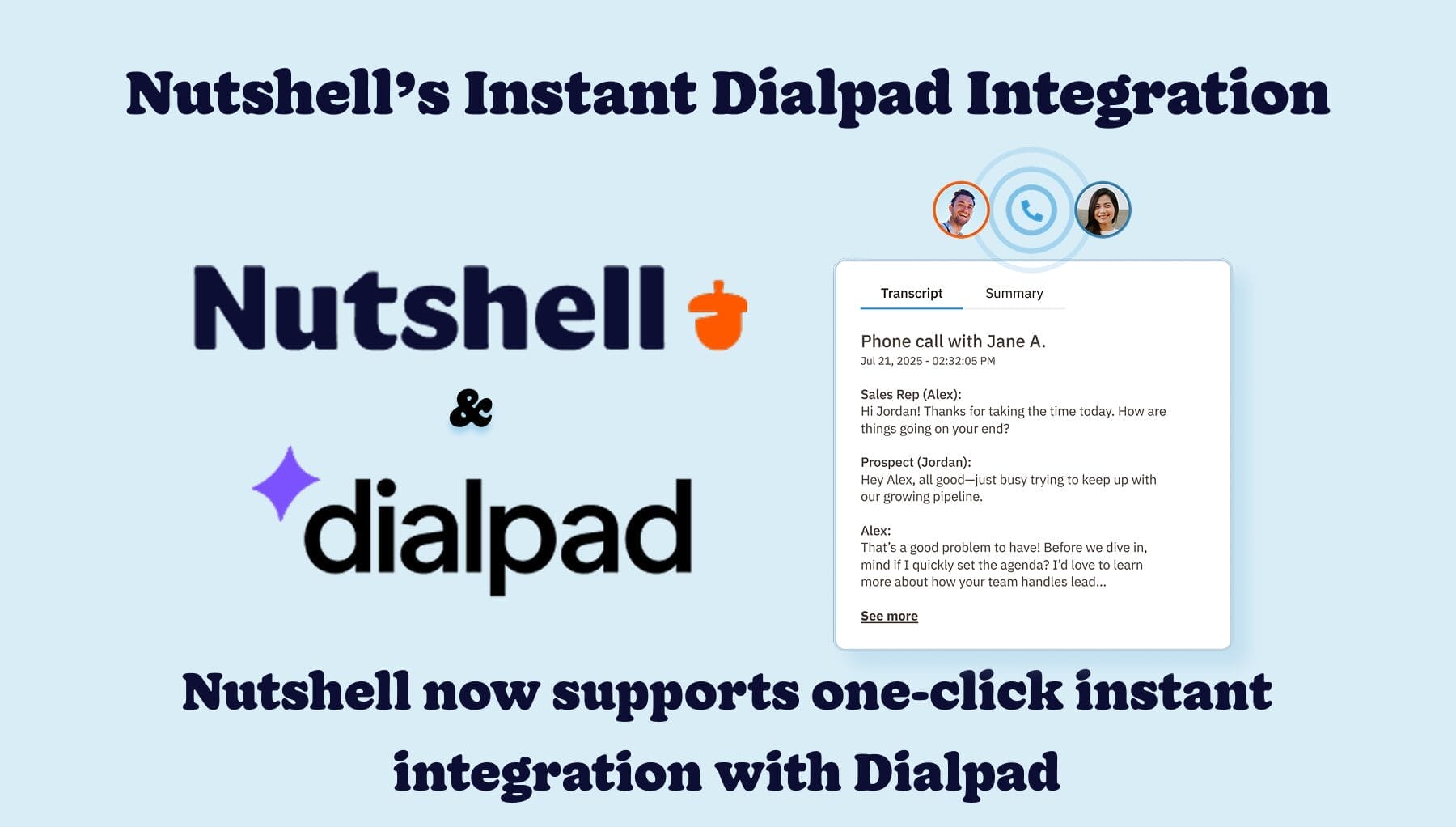 Nutshell - AI summaries. One-click calls. Zero manual logging. Nutshell ...