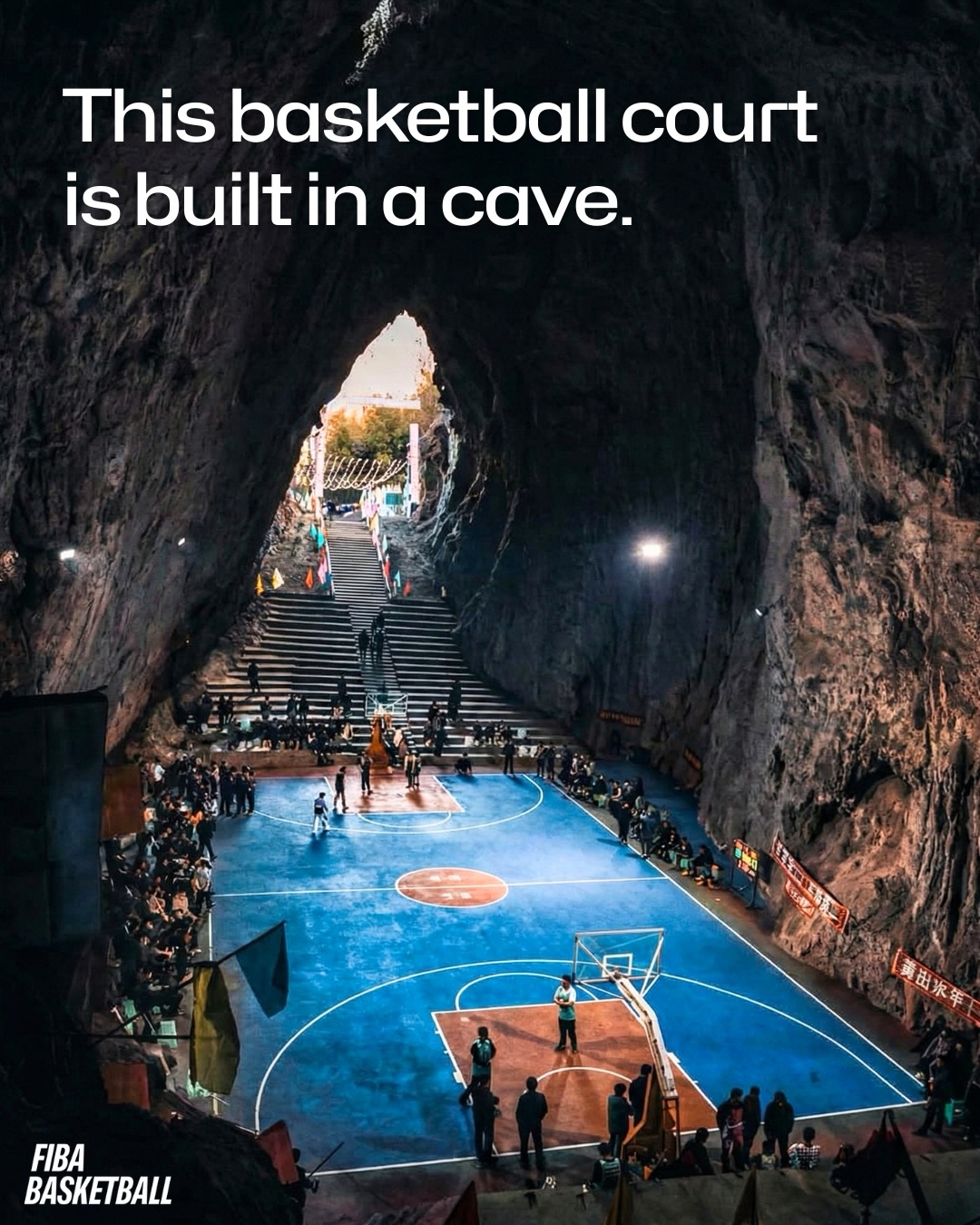 FIBA - Hidden inside a massive karst cave in Xinchun... | Facebook