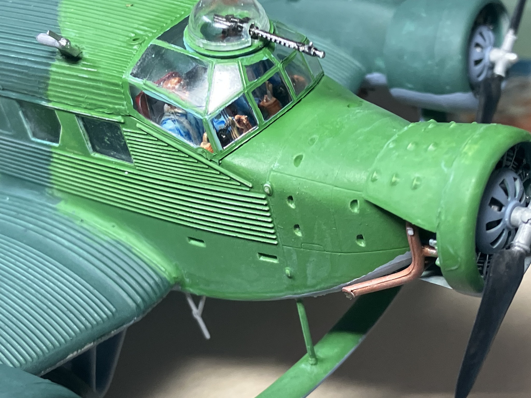 Italeri ju-52 minesweeper model finished