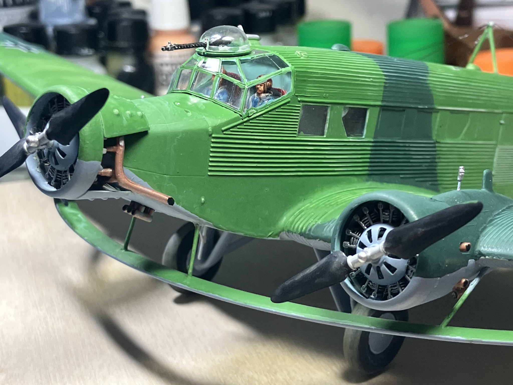 Italeri ju-52 minesweeper model finished