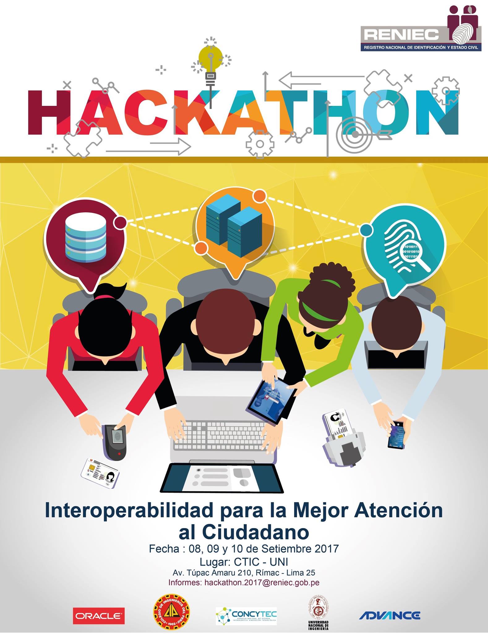 RENIECPERU - El #RENIEC presenta la primera #Hackathon... | Facebook