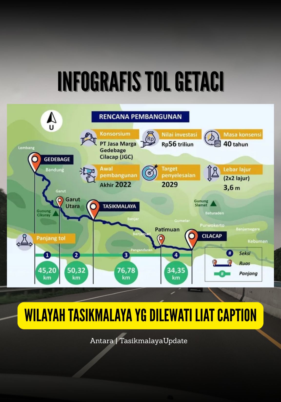 Tasikmalaya - Rencana pembangunan Jalan Tol Getaci akan melintasi ...