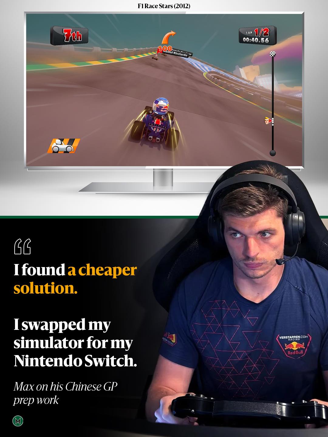 Max Verstappen says he found a “cheaper solution” to his usual pre