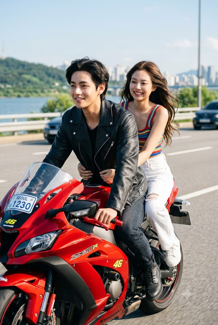 double date motorbike ride 😍 SEOUL 1230 d 46 fensaati ゆ ZXX10