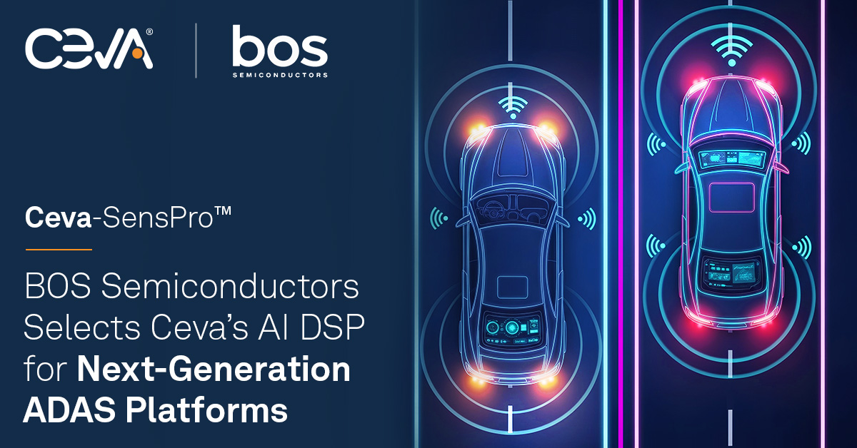BOS Semiconductors... - Ceva - The Smart Edge runs on Ceva | Facebook
